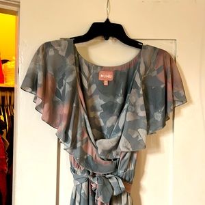 Ruffle wrap dress worn once